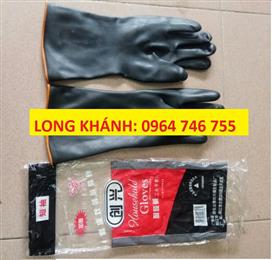 Trung Quốc Găng tay cao su chống Axit dài 35cm